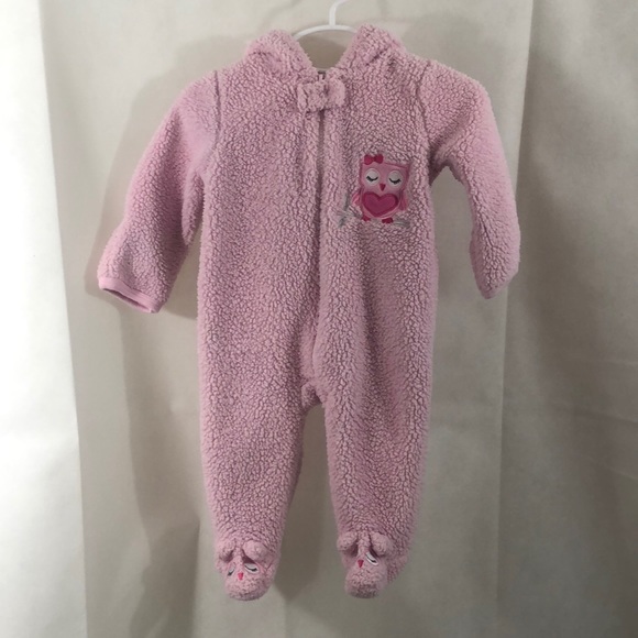 fluffy sleepsuit baby